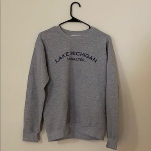 Marushka Lake Michigan Unsalted Grey Crewneck